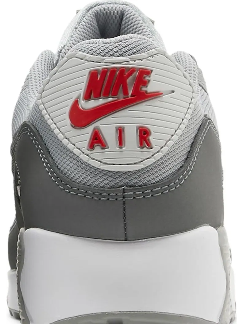 Кроссовки Nike Air Max 90 'Light Smoke Grey Red' — изображение 7 из 8, серый