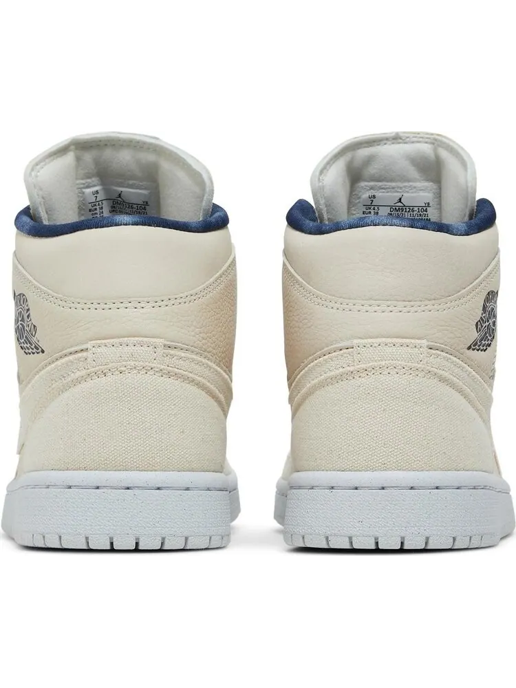 Кроссовки Wmns Air Jordan 1 Mid SE Sanddrift — изображение 6 из 8, белый