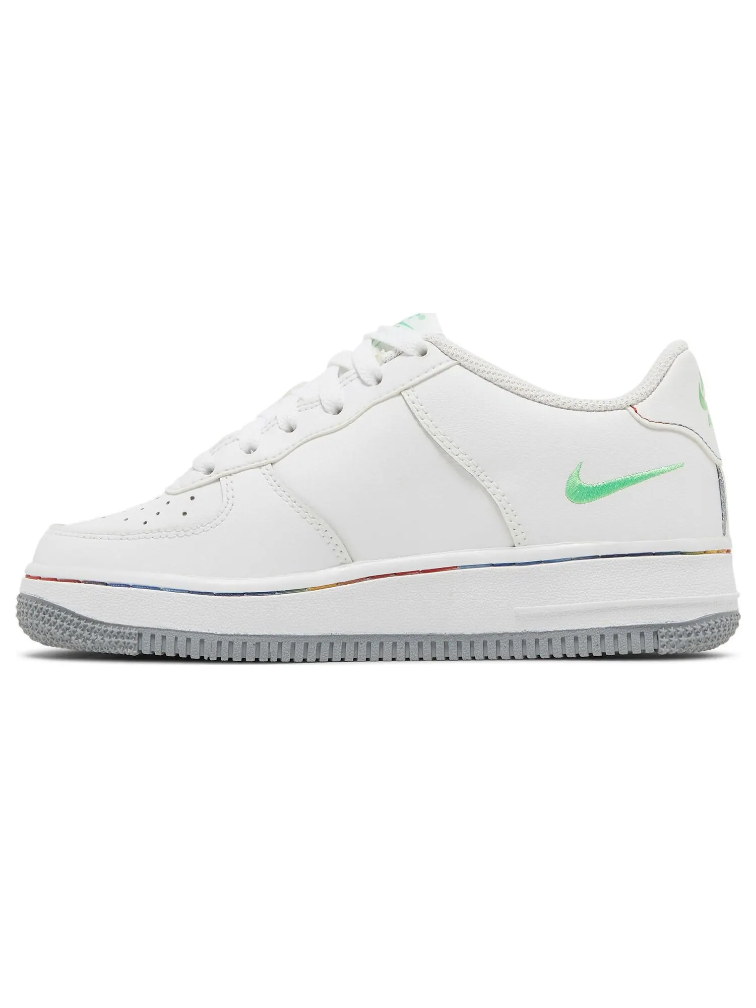 Кроссовки Nike Air Force 1 Low GS 'Multi Swoosh' — изображение 3 из 8, белый
