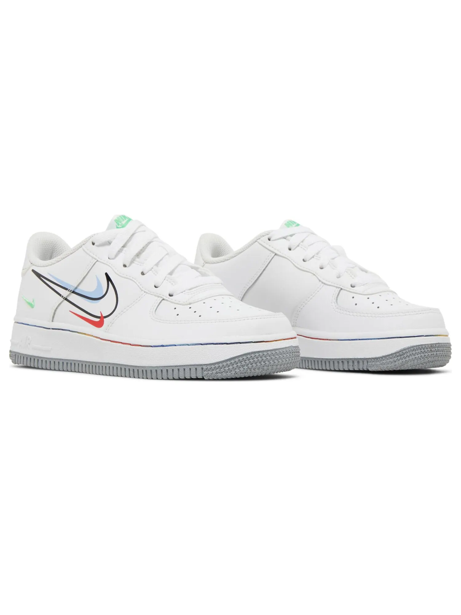 Кроссовки Nike Air Force 1 Low GS 'Multi Swoosh' — изображение 8 из 8, белый