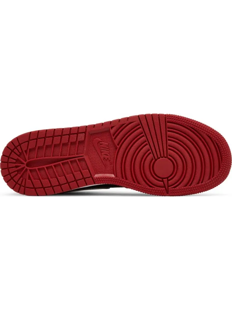 Кроссовки Air Jordan 1 Mid SS GS Black + Red = Bred — изображение 4 из 8, черный