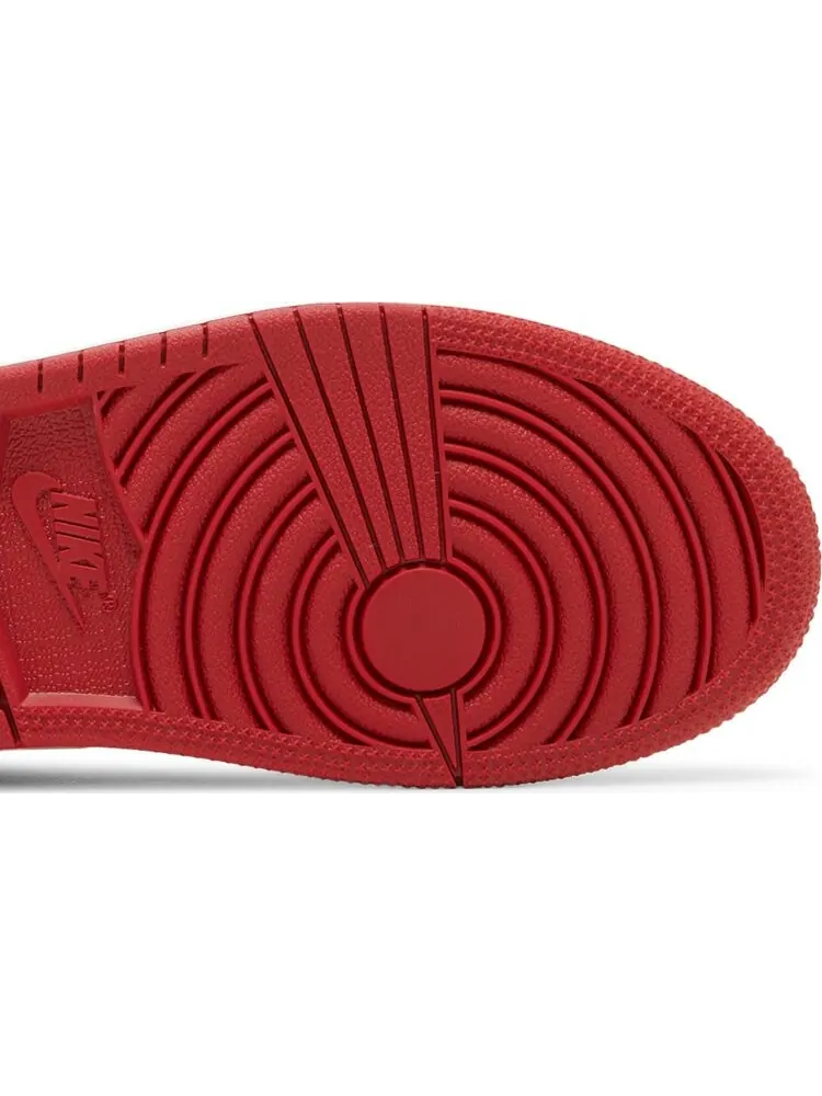 Кроссовки Air Jordan 1 Mid SS PS Black + Red = Bred — изображение 5 из 8, черный