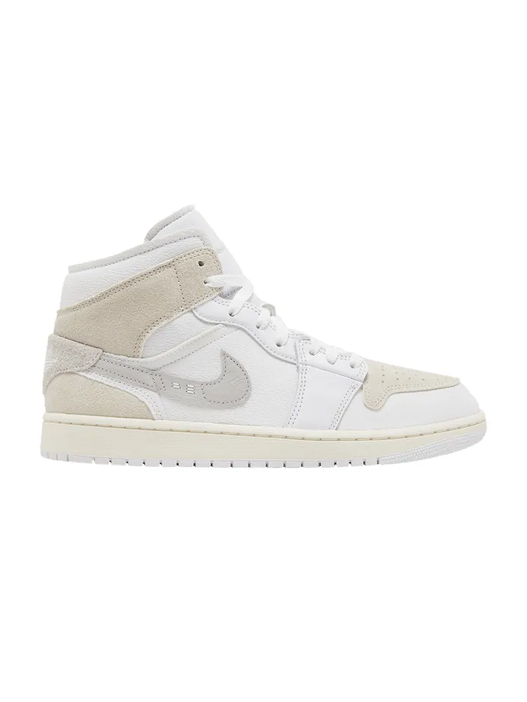 Кроссовки Air Jordan Air Jordan 1 Mid SE Craft 'Inside Out - White Sail' — изображение 1 из 9
