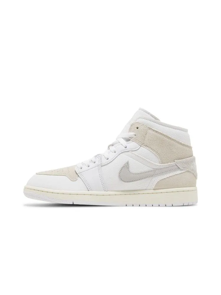Кроссовки Air Jordan Air Jordan 1 Mid SE Craft 'Inside Out - White Sail' — изображение 4 из 9