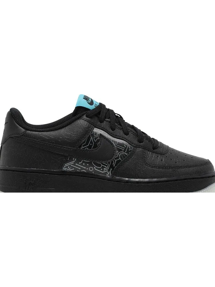 Кроссовки Nike Space Jam x Air Force 1 '06 GS 'Computer Chip' — изображение 2 из 8, черный
