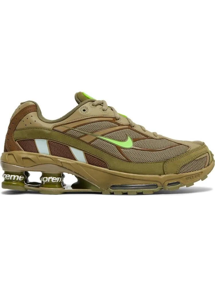 Кроссовки Nike Supreme x Shox Ride 2 'Neutral Olive' — изображение 1 из 8, зеленый