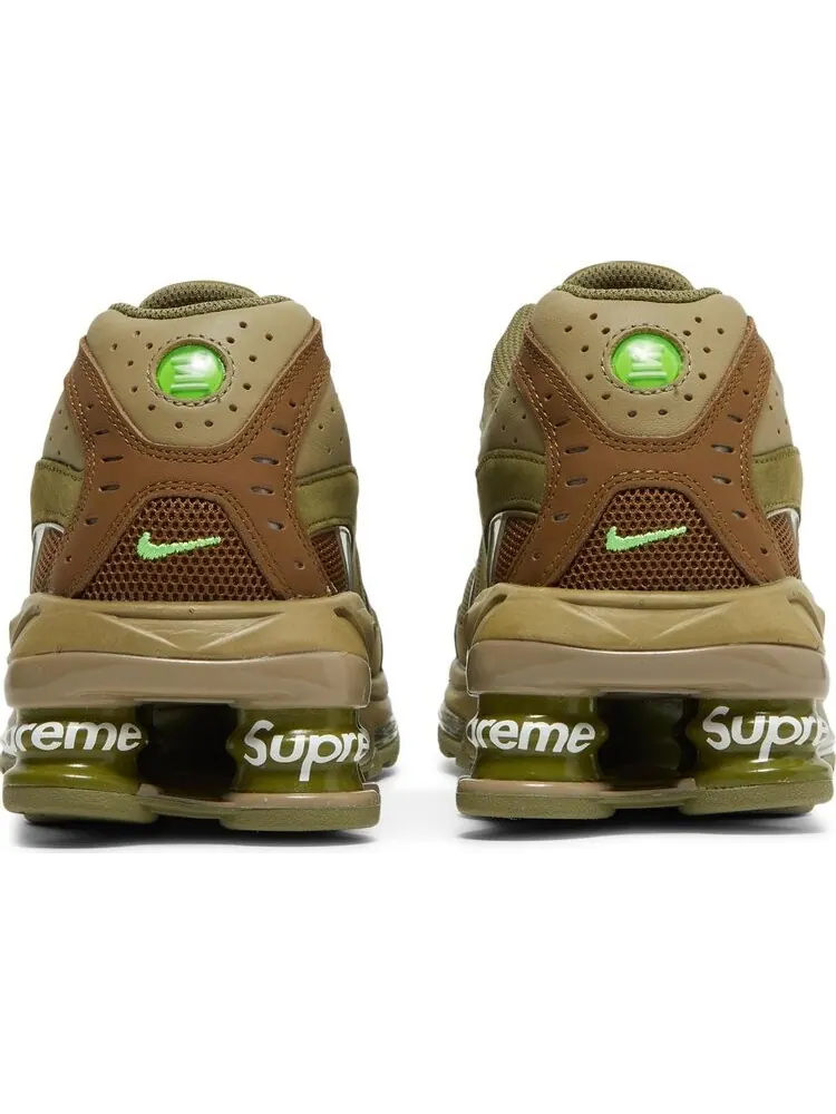 Кроссовки Nike Supreme x Shox Ride 2 'Neutral Olive' — изображение 6 из 8, зеленый