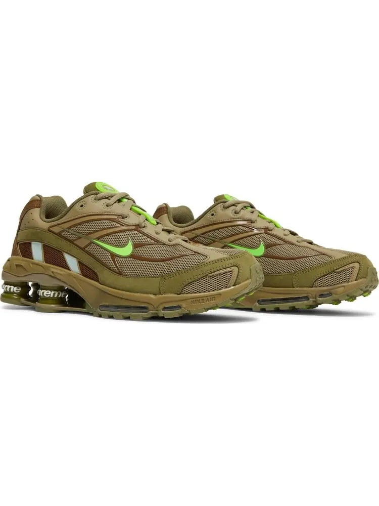 Кроссовки Nike Supreme x Shox Ride 2 'Neutral Olive' — изображение 8 из 8, зеленый