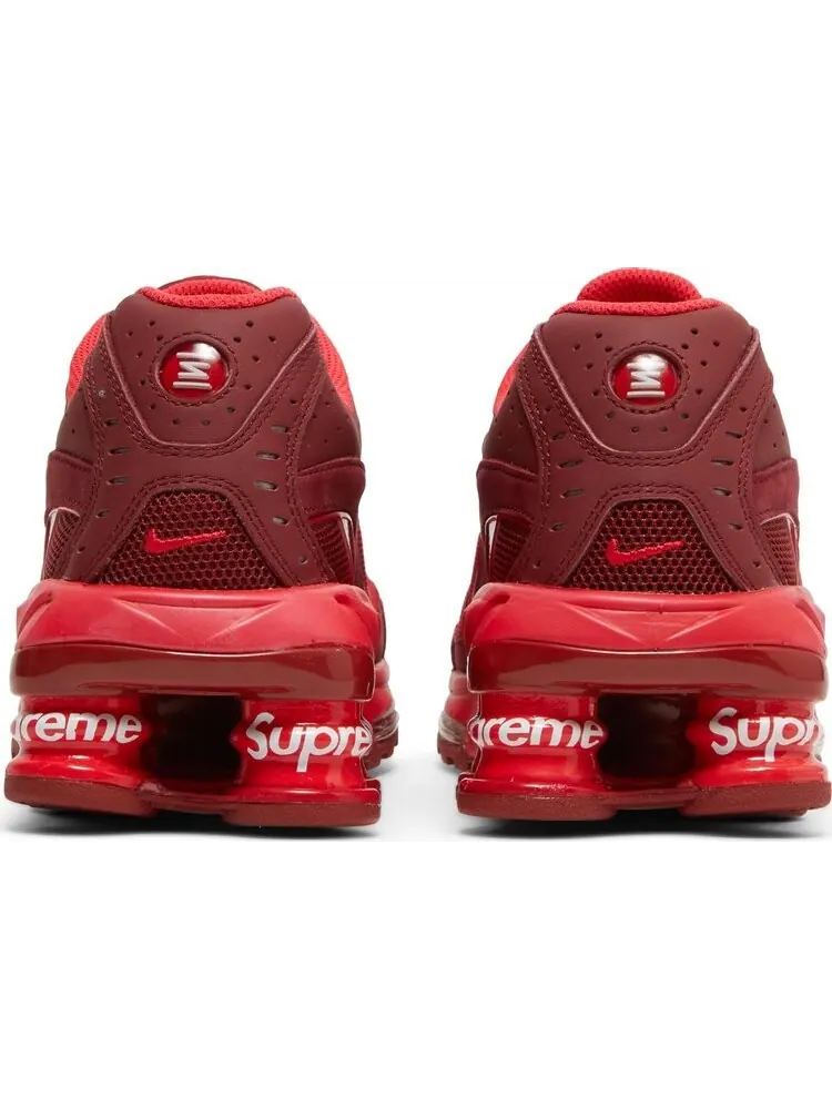 Кроссовки Nike Supreme x Shox Ride 2 'Speed Red' — изображение 6 из 8, красный