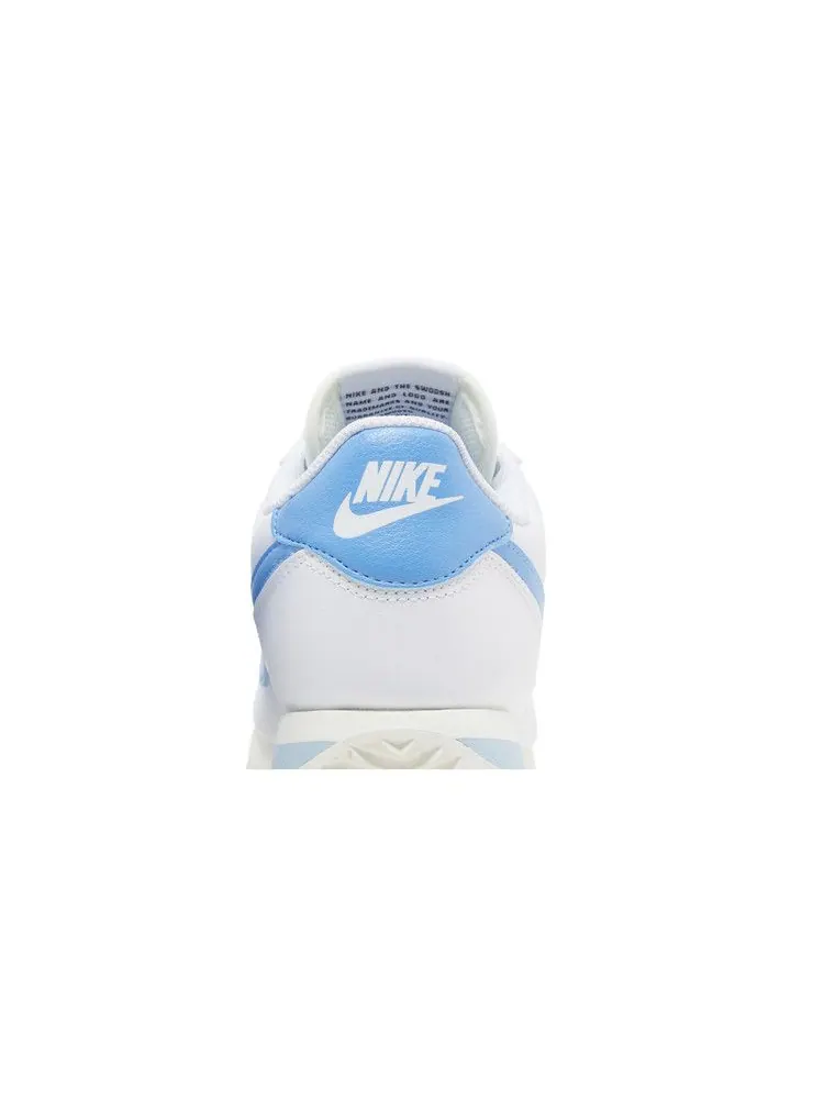 Кроссовки Nike Wmns Cortez 'University Blue' — изображение 8 из 9, белый/синий//оранжевый