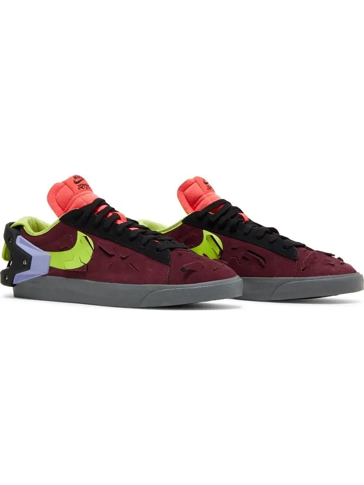 Кроссовки Nike x ACRONYM Blazer Low «Night Maroon» — изображение 8 из 8, красный