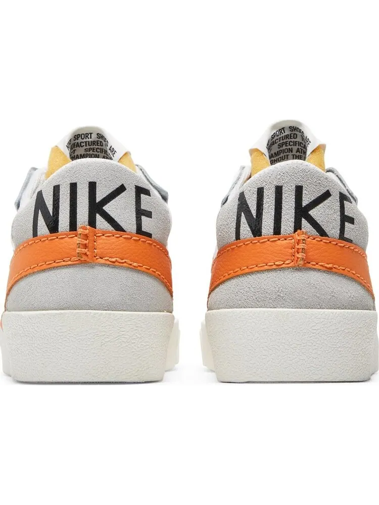 Кроссовки Nike Blazer Low '77 Jumbo 'White Alpha Orange' — изображение 6 из 8, белый