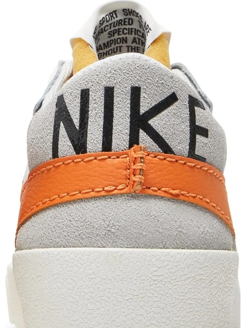 Кроссовки Nike Blazer Low '77 Jumbo 'White Alpha Orange' — изображение 7 из 8, белый