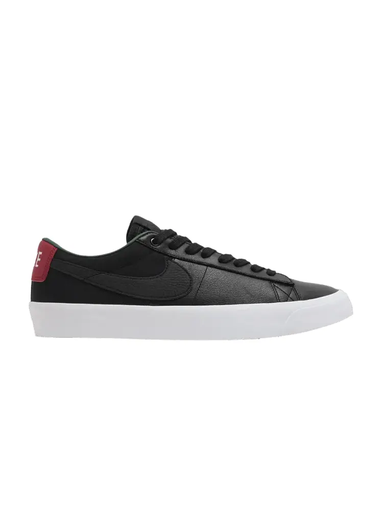 Кроссовки Nike Zoom Blazer Low Pro GT Premium SB 'Black Varsity Red' — изображение 1 из 9, черный/красный//черный