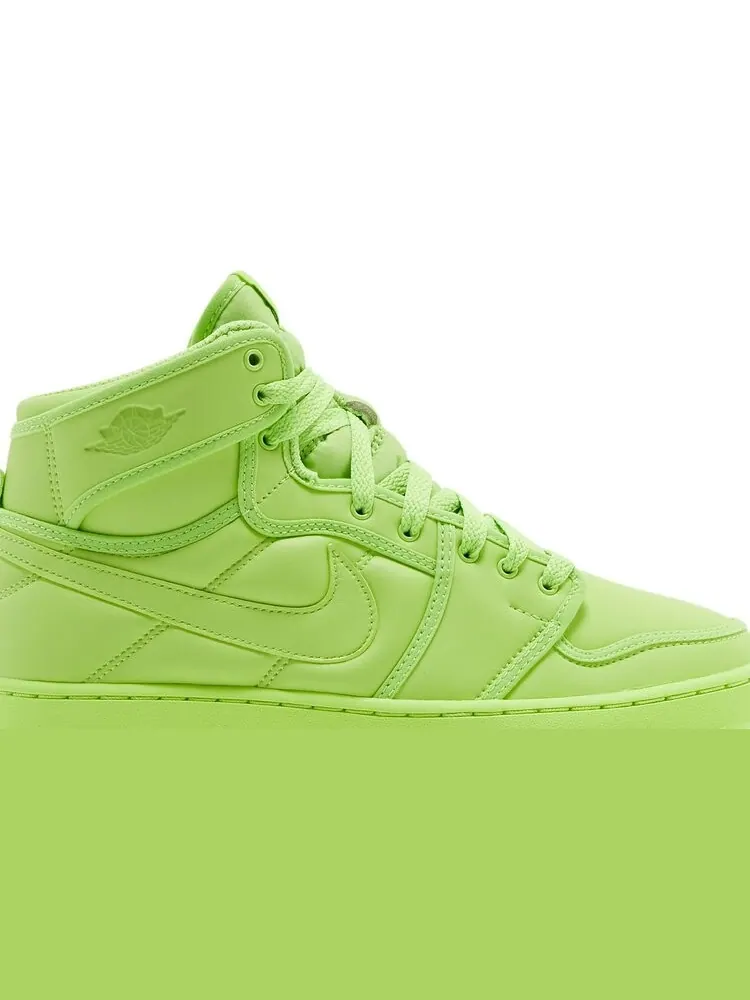 Кроссовки Billie Eilish x Wmns Air Jordan 1 KO Volt — изображение 2 из 8, зеленый