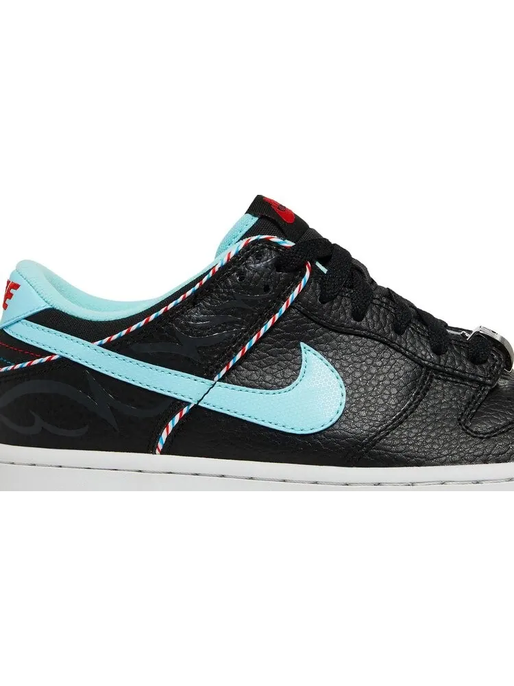 Кроссовки Nike Dunk Low SE GS 'Barber Shop - Black' — изображение 2 из 8, черный