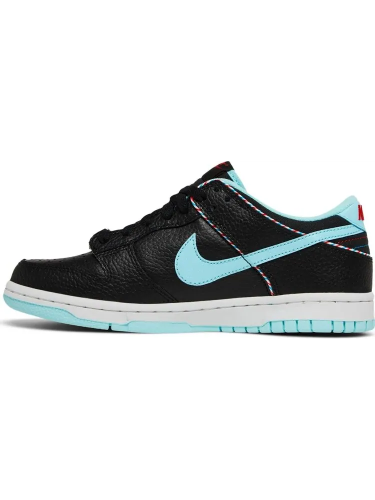 Кроссовки Nike Dunk Low SE GS 'Barber Shop - Black' — изображение 3 из 8, черный
