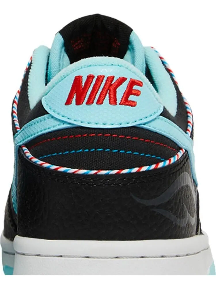 Кроссовки Nike Dunk Low SE GS 'Barber Shop - Black' — изображение 7 из 8, черный