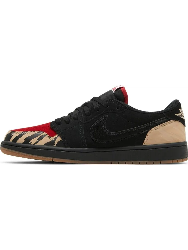 Кроссовки SoleFly x Air Jordan 1 Low Retro OG SP Everglades — изображение 3 из 8, черный