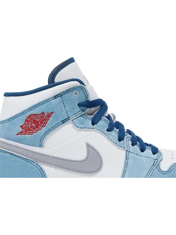 Кроссовки Air Jordan 1 Mid SE French Blue — изображение 2 из 8, синий