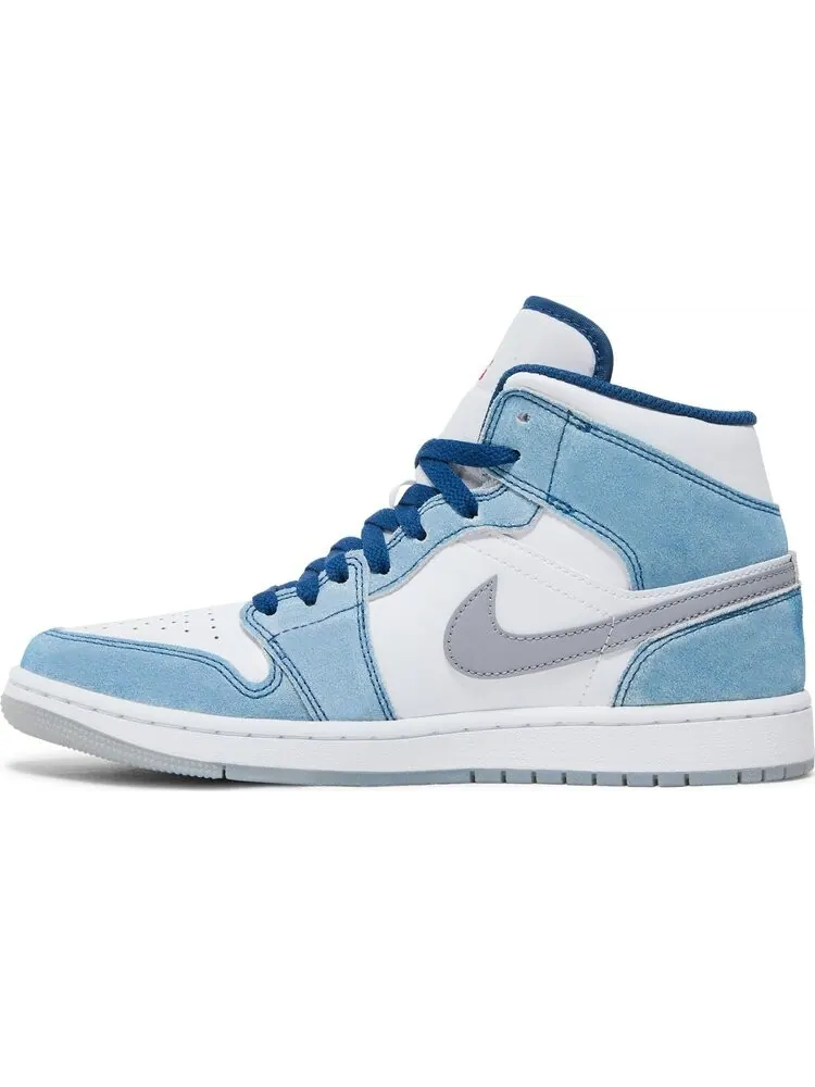 Кроссовки Air Jordan 1 Mid SE French Blue — изображение 3 из 8, синий