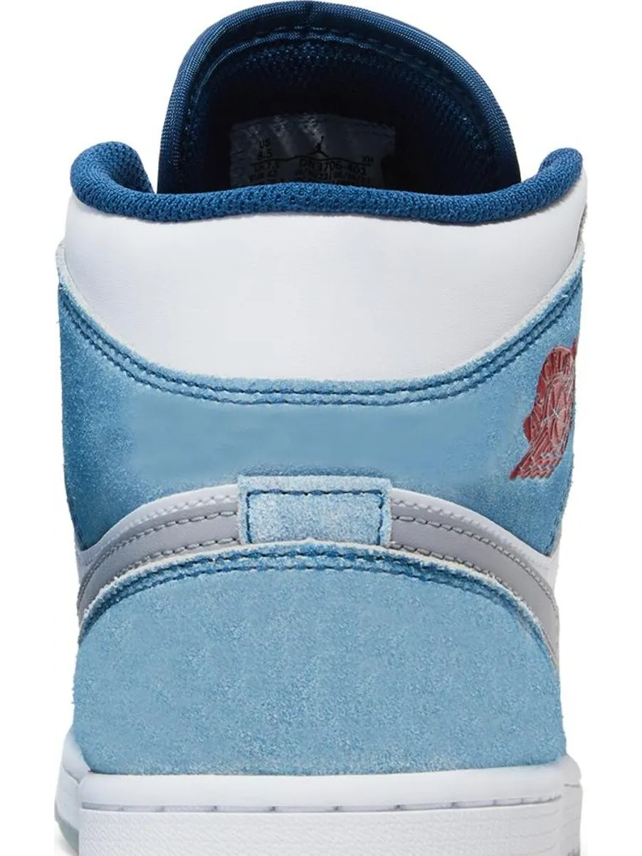 Кроссовки Air Jordan 1 Mid SE French Blue — изображение 7 из 8, синий