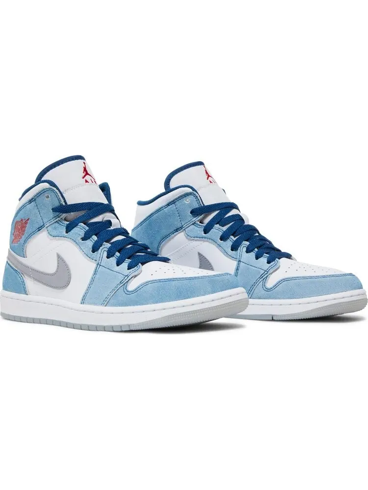 Кроссовки Air Jordan 1 Mid SE French Blue — изображение 8 из 8, синий