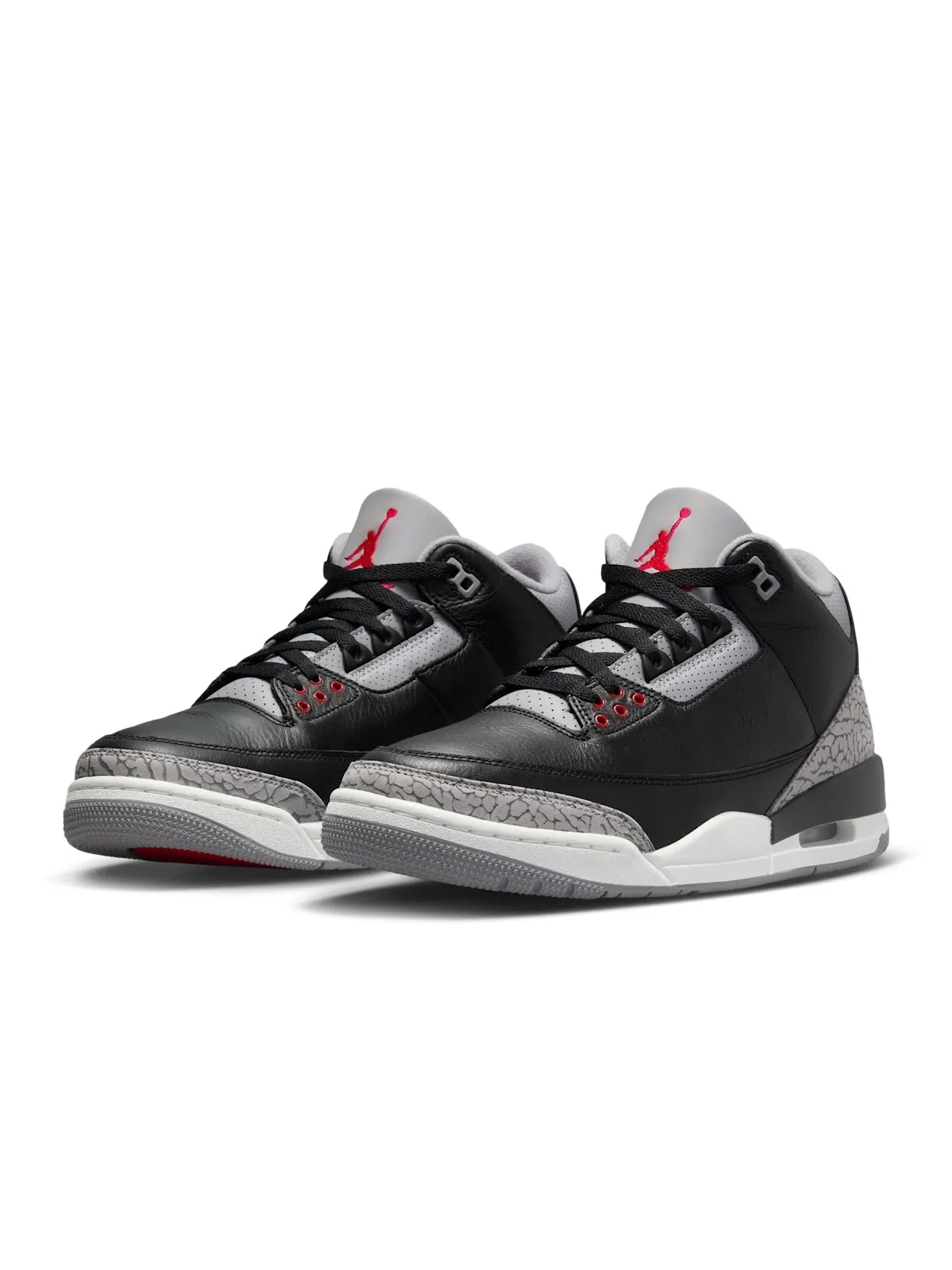 Кроссовки Nike Air Jordan 3 Retro 'Black Cement' — изображение 2 из 8, черный/серый