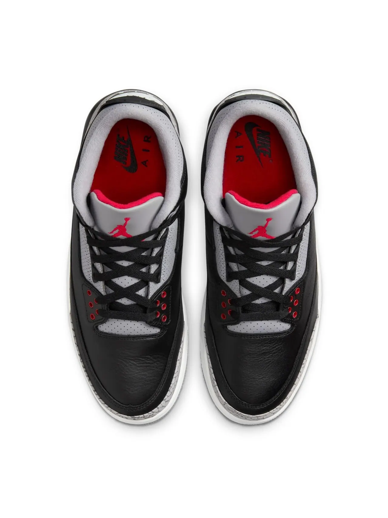 Кроссовки Nike Air Jordan 3 Retro 'Black Cement' — изображение 3 из 8, черный/серый