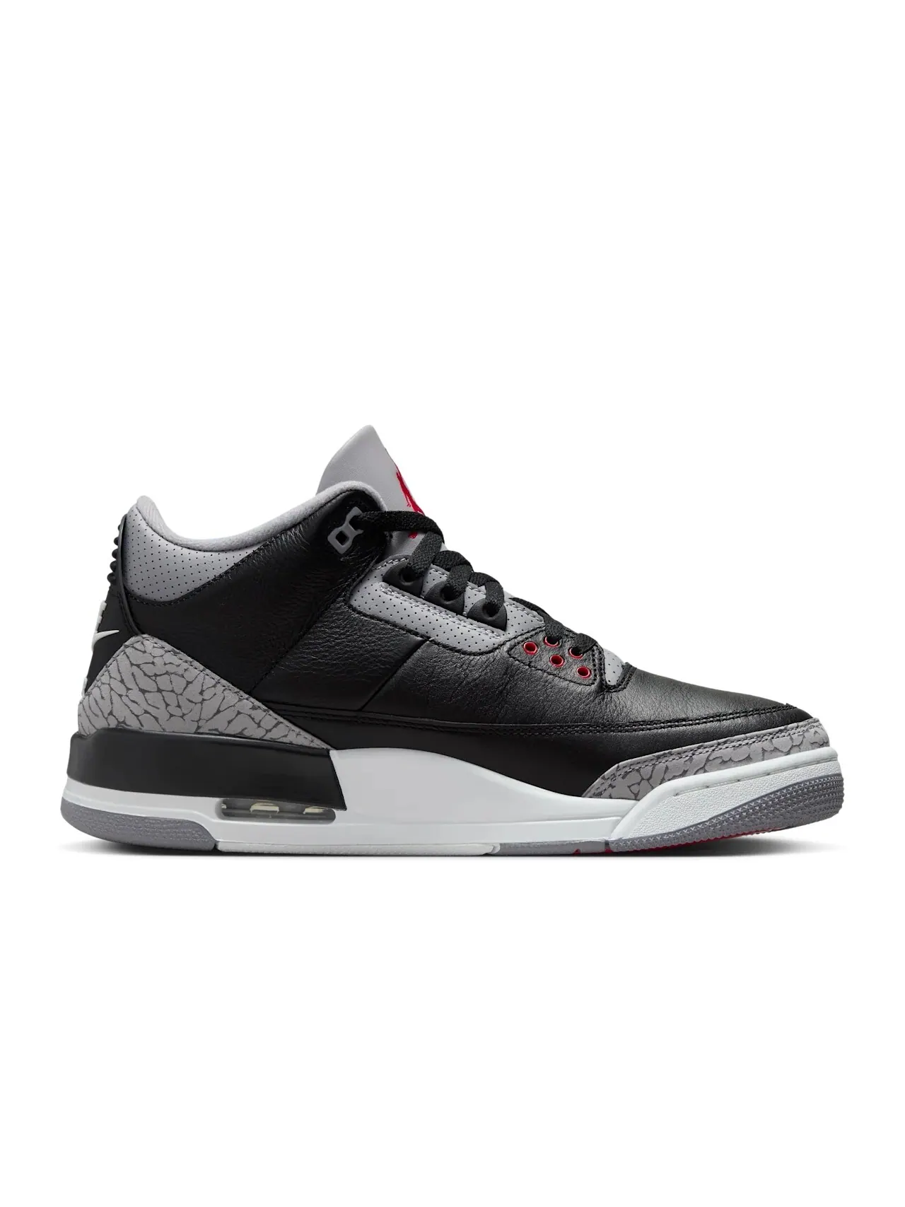 Кроссовки Nike Air Jordan 3 Retro 'Black Cement' — изображение 6 из 8, черный/серый