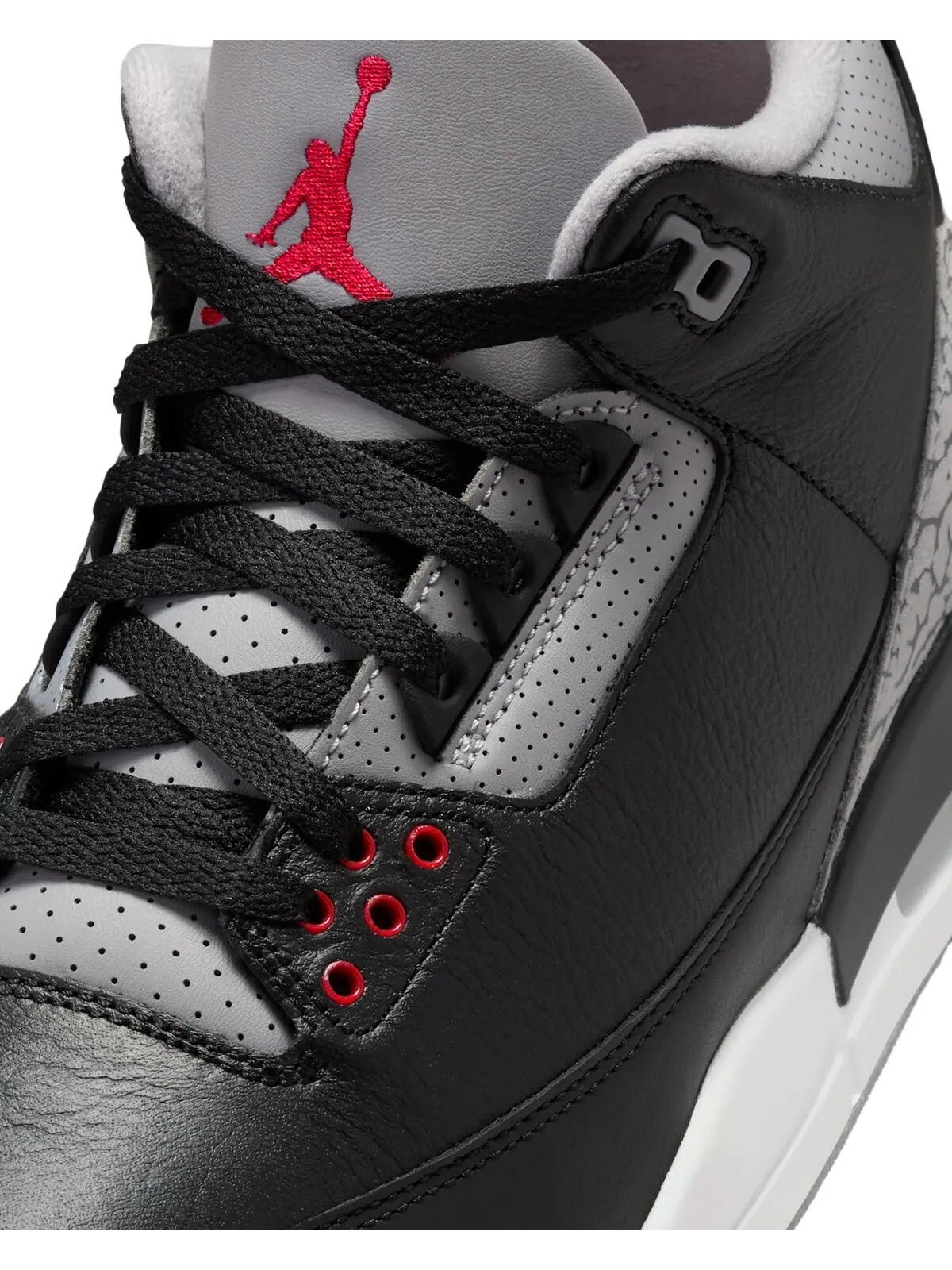 Кроссовки Nike Air Jordan 3 Retro 'Black Cement' — изображение 7 из 8, черный/серый