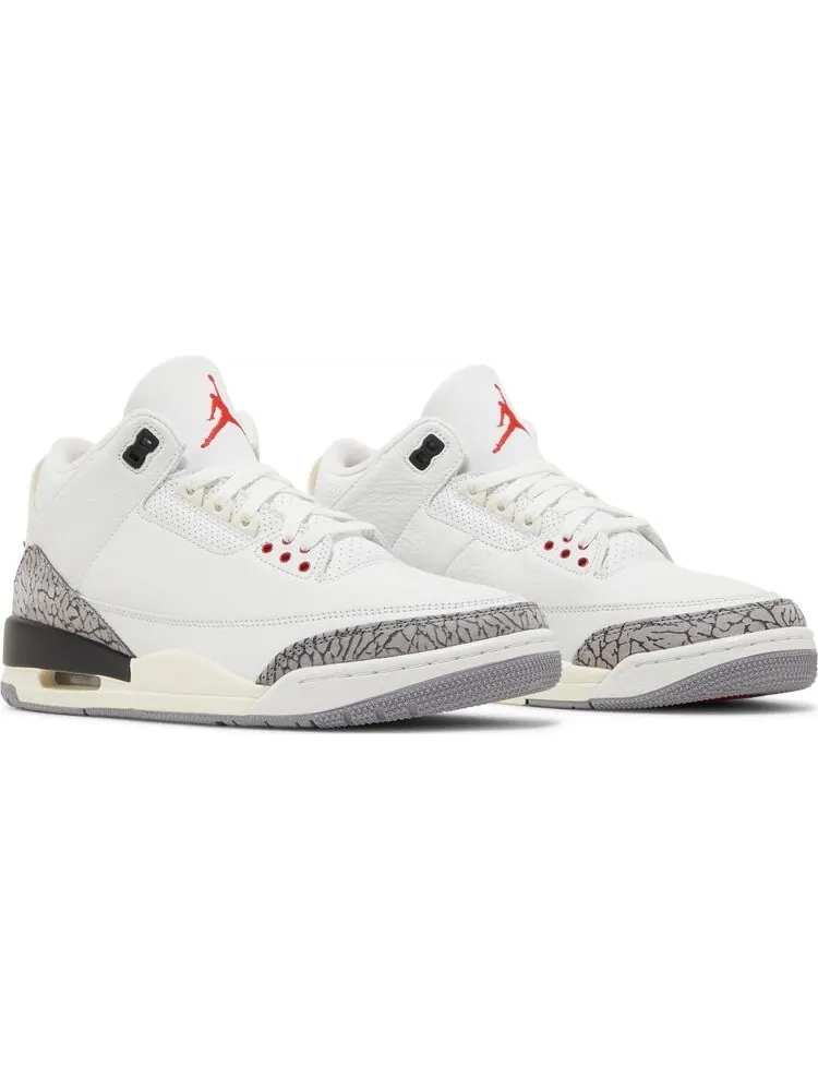 Кроссовки Air Jordan 3 Retro White Cement Reimagined — изображение 8 из 9, белый