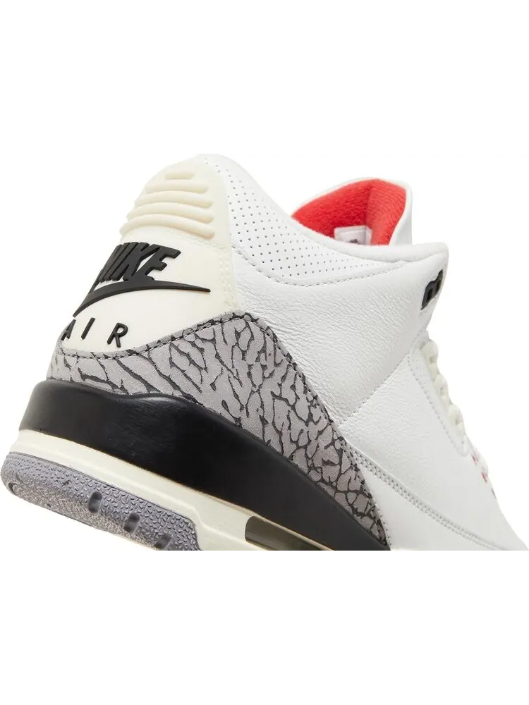 Кроссовки Air Jordan 3 Retro White Cement Reimagined — изображение 9 из 9, белый