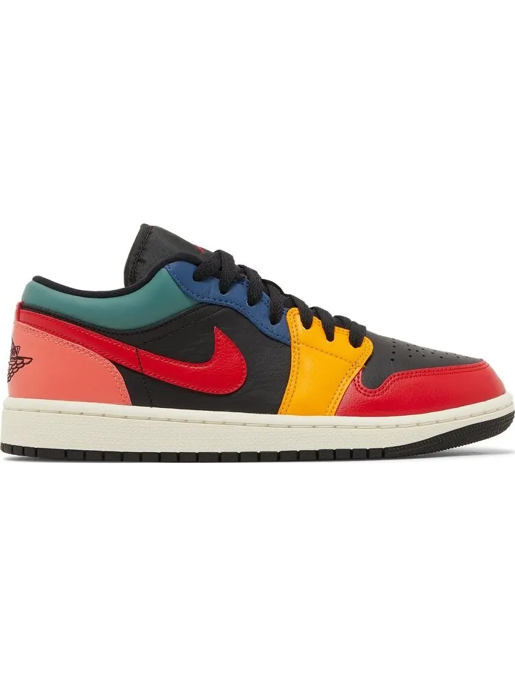 Кроссовки Wmns Air Jordan 1 Low SE Black Multi-Color — изображение 1 из 8, черный