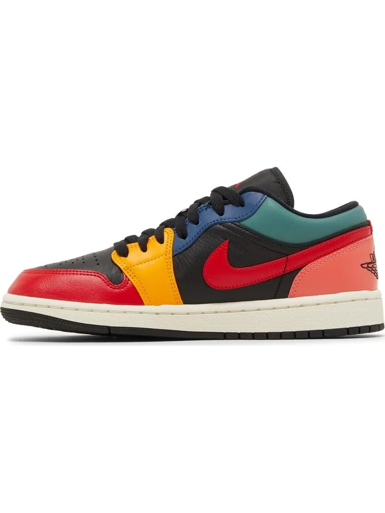 Кроссовки Wmns Air Jordan 1 Low SE Black Multi-Color — изображение 3 из 8, черный