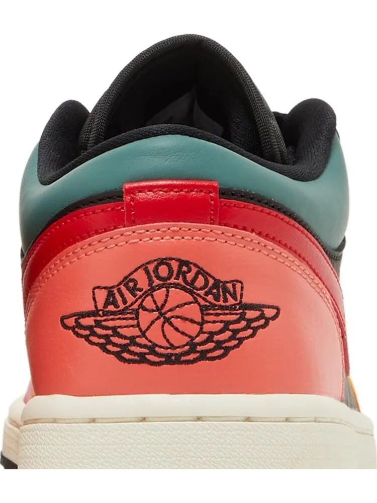 Кроссовки Wmns Air Jordan 1 Low SE Black Multi-Color — изображение 7 из 8, черный