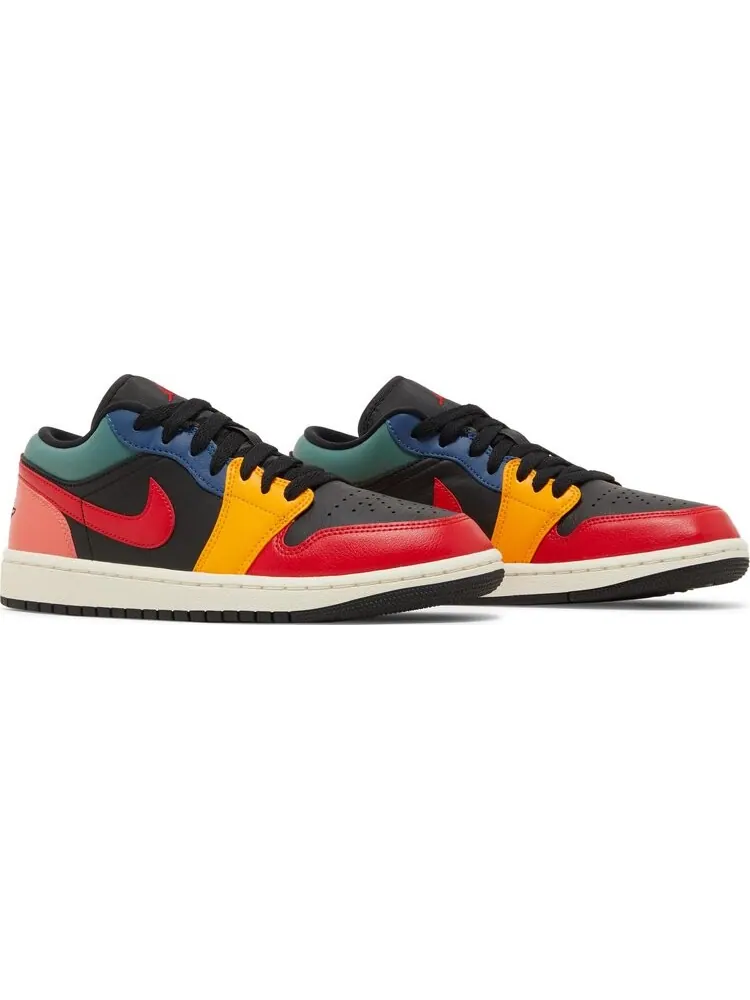 Кроссовки Wmns Air Jordan 1 Low SE Black Multi-Color — изображение 8 из 8, черный