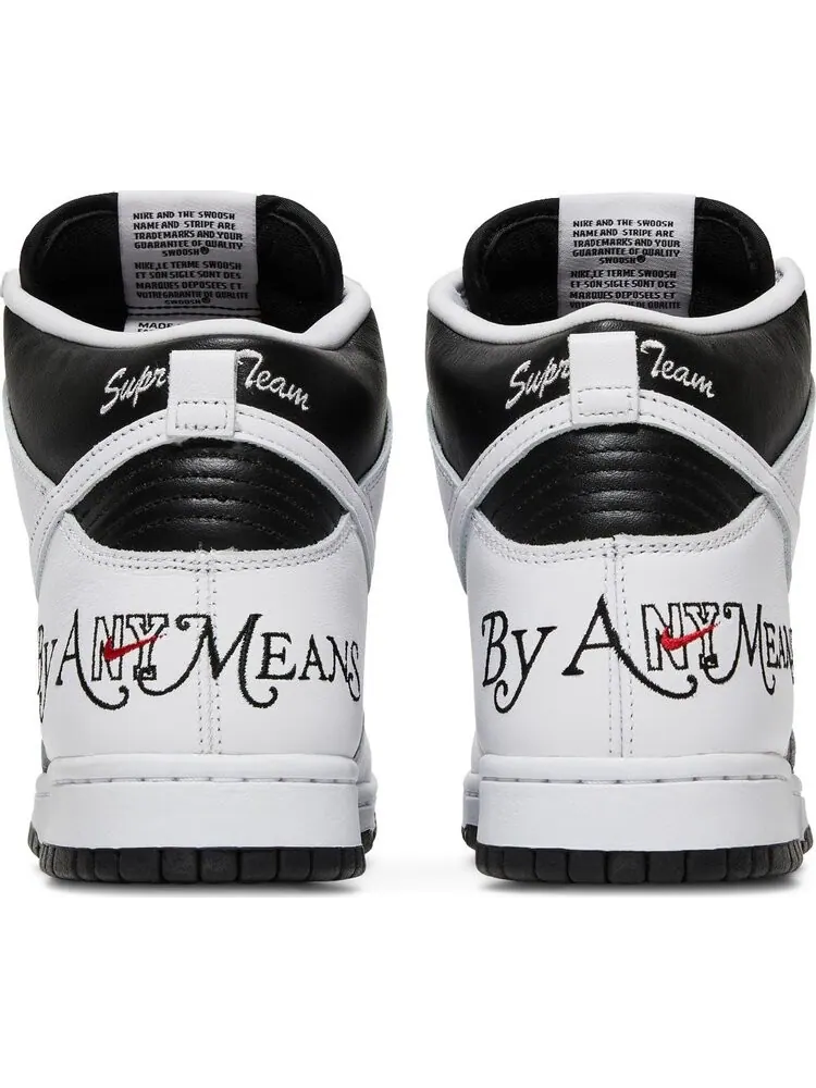 Кроссовки Nike Supreme x Dunk High SB 'By Any Means - Stormtrooper' — изображение 6 из 10, белый