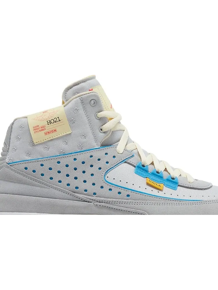 Кроссовки Union LA x Air Jordan 2 Retro SP Grey Fog — изображение 2 из 10, серый