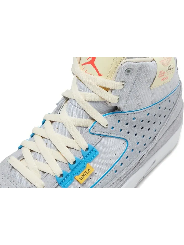 Кроссовки Union LA x Air Jordan 2 Retro SP Grey Fog — изображение 9 из 10, серый