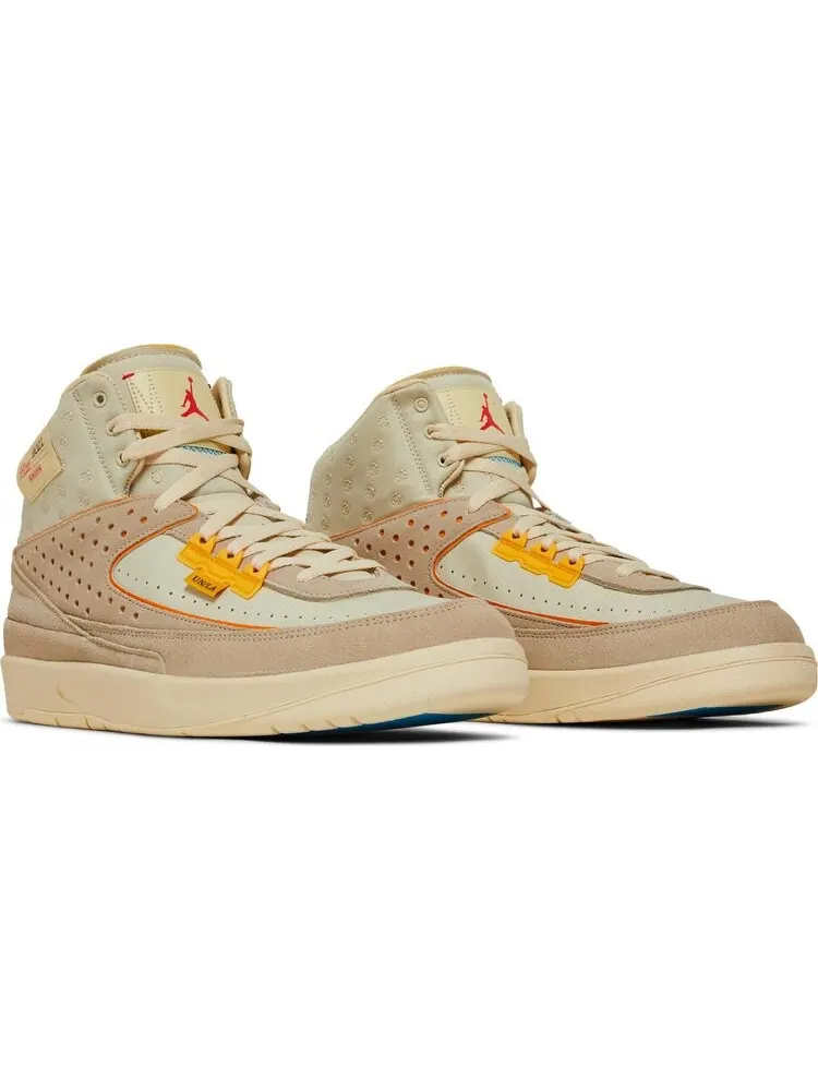 Кроссовки Union LA x Air Jordan 2 Retro SP Rattan — изображение 8 из 10, бежевый