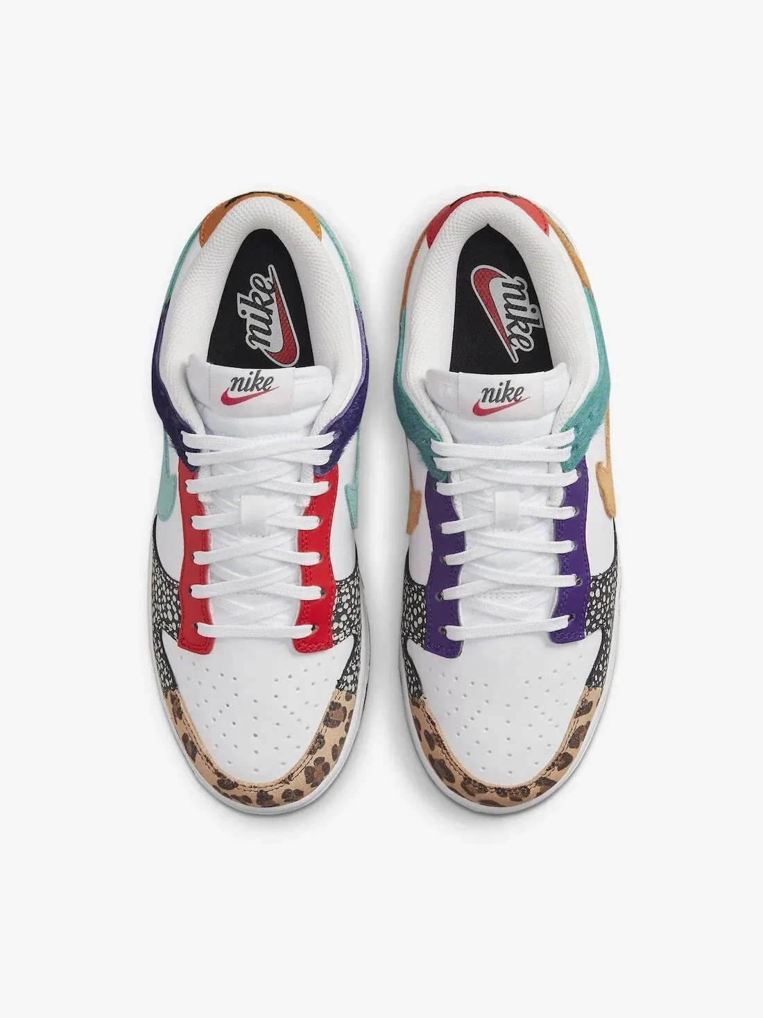 Кроссовки Nike Wmns Dunk Low SE 'Safari Mix' — изображение 3 из 11, белый