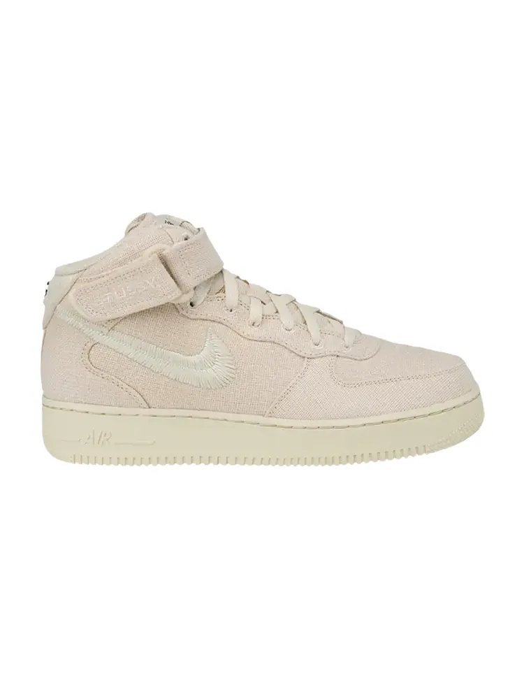 Кроссовки Nike Stussy x Air Force 1 Mid PS — изображение 1 из 1, бежевый