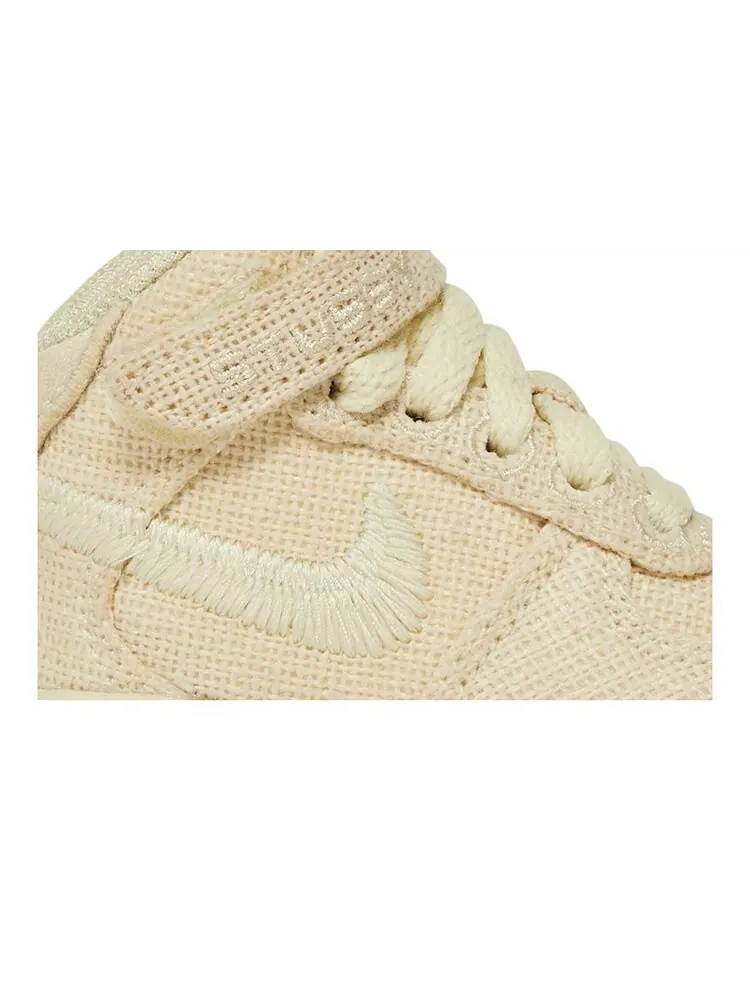 Кроссовки Nike Stussy x Air Force 1 Mid TD — изображение 2 из 4, бежевый