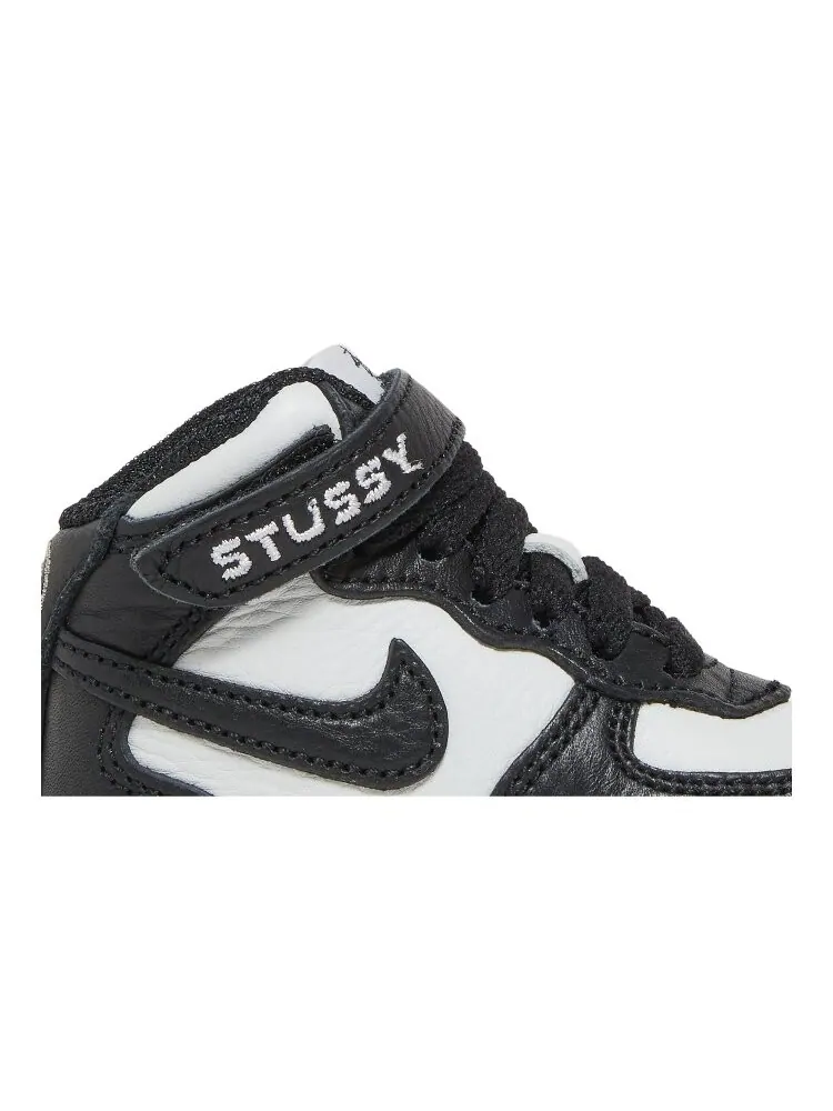 Кроссовки Nike Stussy x Air Force 1 Mid TD — изображение 2 из 4, черный