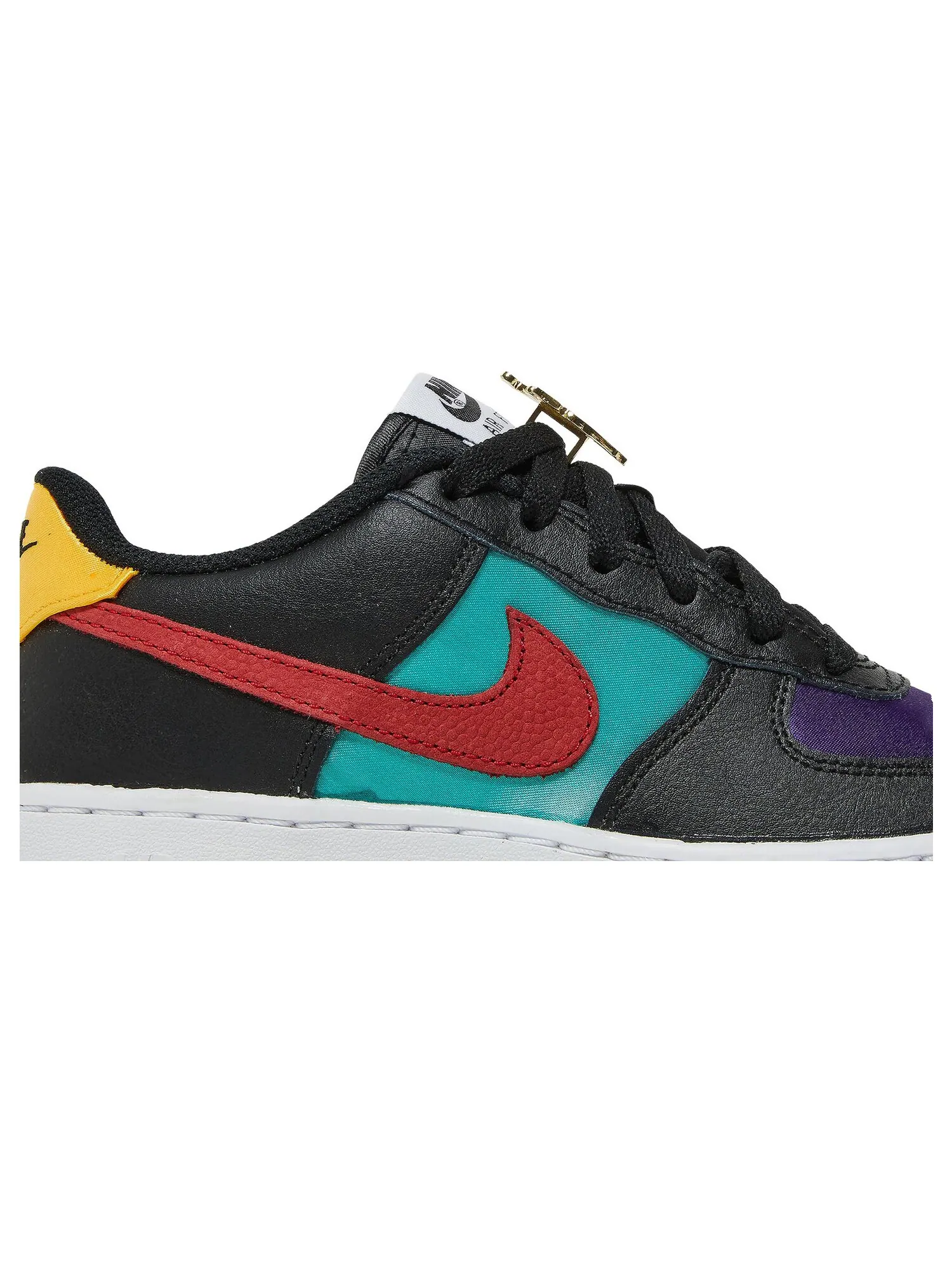 Кроссовки Nike NBA x Air Force 1 '06 LV8 EMB GS 'WNBA' — изображение 2 из 8, черный