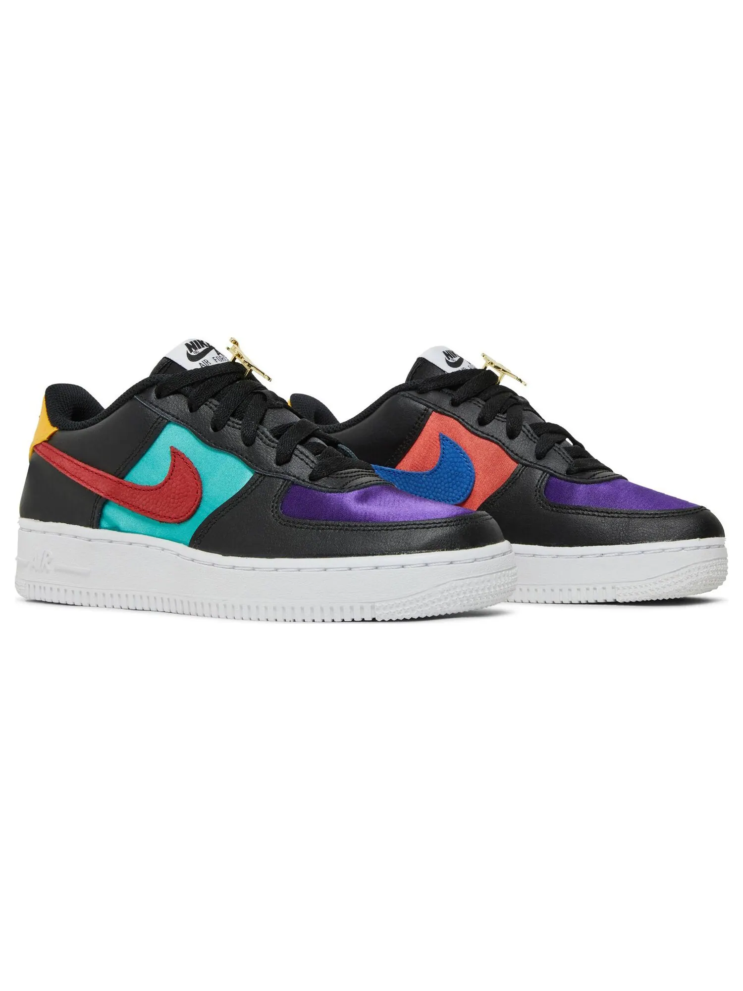 Кроссовки Nike NBA x Air Force 1 '06 LV8 EMB GS 'WNBA' — изображение 8 из 8, черный