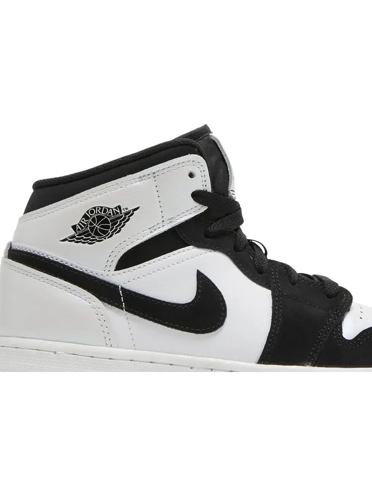 Кроссовки Air Jordan 1 Mid SE GS Diamond — изображение 2 из 8, белый