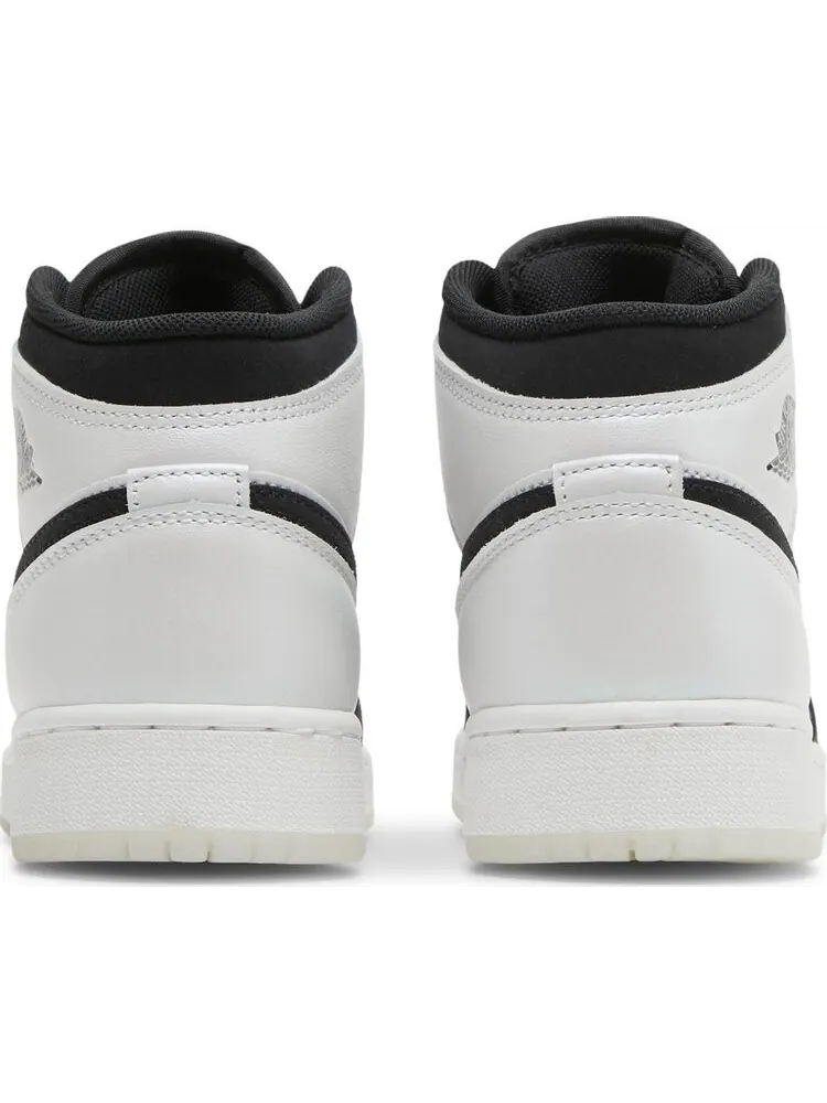 Кроссовки Air Jordan 1 Mid SE GS Diamond — изображение 6 из 8, белый