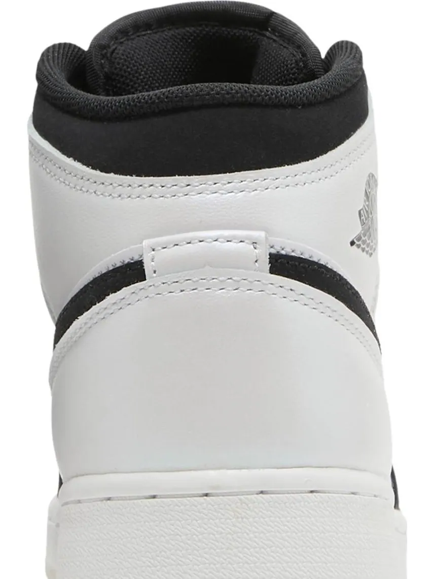 Кроссовки Air Jordan 1 Mid SE GS Diamond — изображение 7 из 8, белый